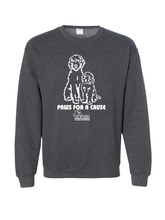 Load image into Gallery viewer, PAWS FOR A CAUSE  (DOGGIE PLAYHOUSE)  Adult Crewneck Sweatshirt
