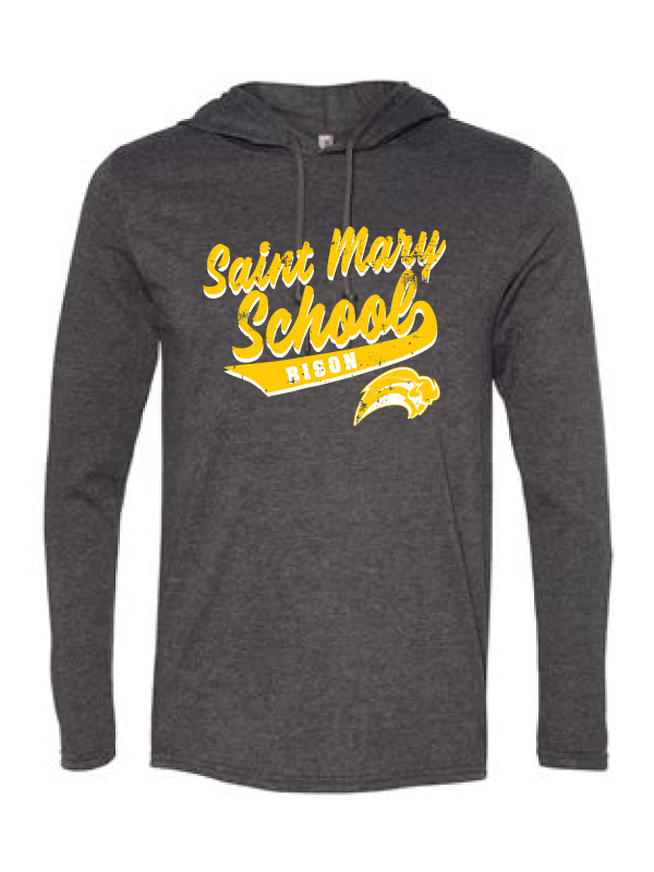 Saint Mary Fall 2020 Lightweight Long-Sleeve Hooded T-Shirt  *ADULT*    LOGO 2