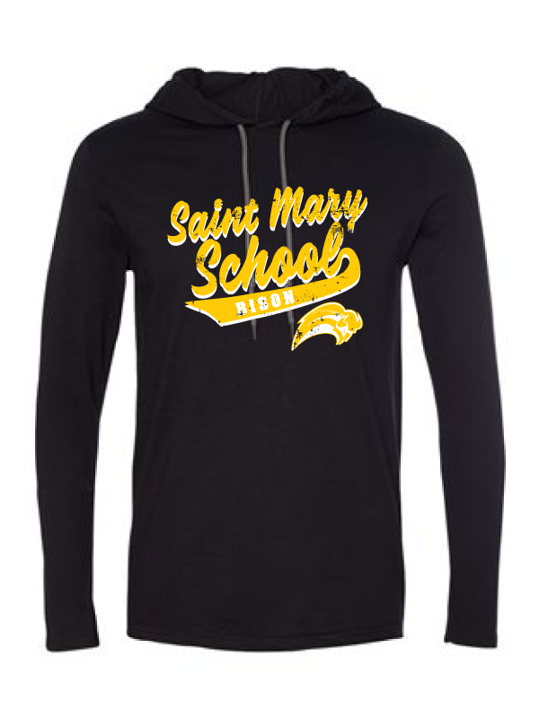 Saint Mary Fall 2020 Lightweight Long-Sleeve Hooded T-Shirt  *YOUTH*    LOGO 2