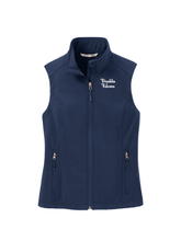 Load image into Gallery viewer, Franklin School Staff Core Soft Shell Vest  (EMBROIDERED LOGO)  **LADIES**
