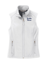 Load image into Gallery viewer, Franklin School Staff Core Soft Shell Vest  (EMBROIDERED LOGO)  **LADIES**
